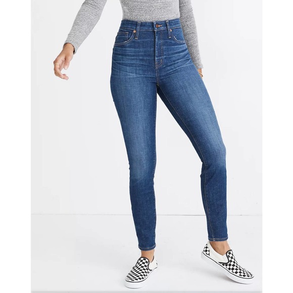 Madewell Curvy High-Rise Skinny Jeans in Moreaux Wash Women Size 28 - Picture 4 of 16